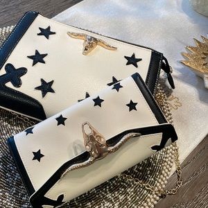 Small crossbody purse with wallet.2 years old never used.local boutique prchase